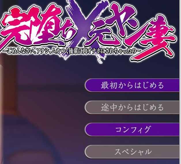 【ADV/汉化】完全堕落 原太妹人妻~对不起，被狂妄后辈RBQ 云汉化+CG【新作/2.45G】-乐游二次元