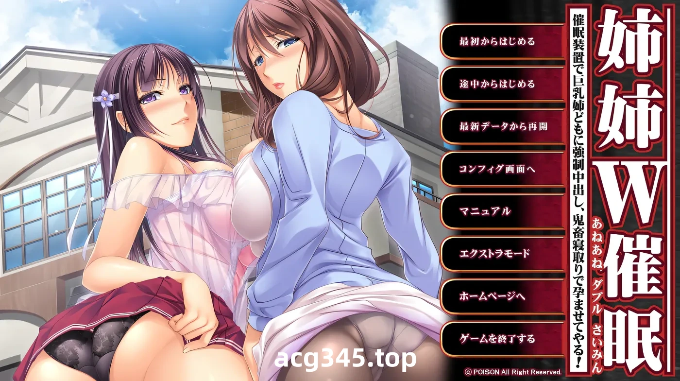 w1313 姐姐W催○～用催○装置强制内○巨○姐姐们，鬼畜寝取让她们怀孕!～AI汉化版+全CG存档 [新作/1G]-乐游二次元