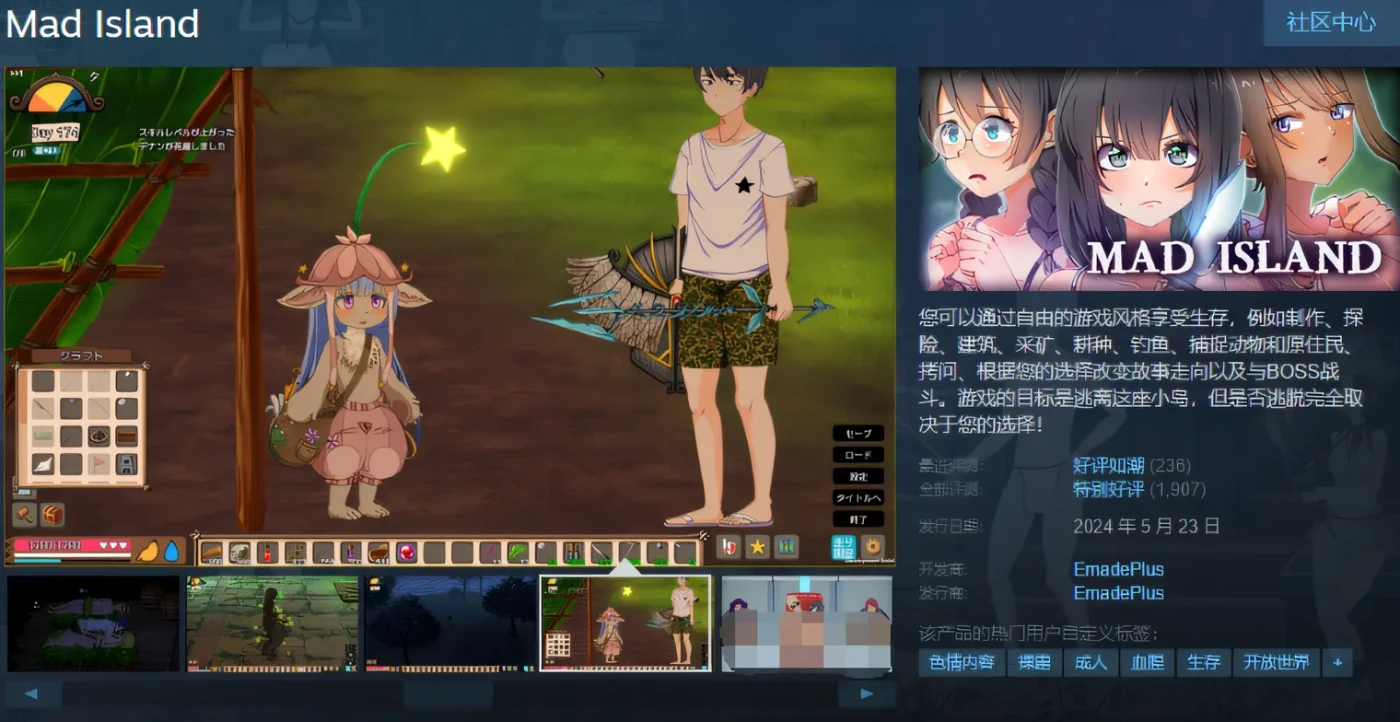 图片[4]-w1797  生存游戏 Mad Island V0.20 Steam官方中文版 [更新/1.3G]-乐游二次元