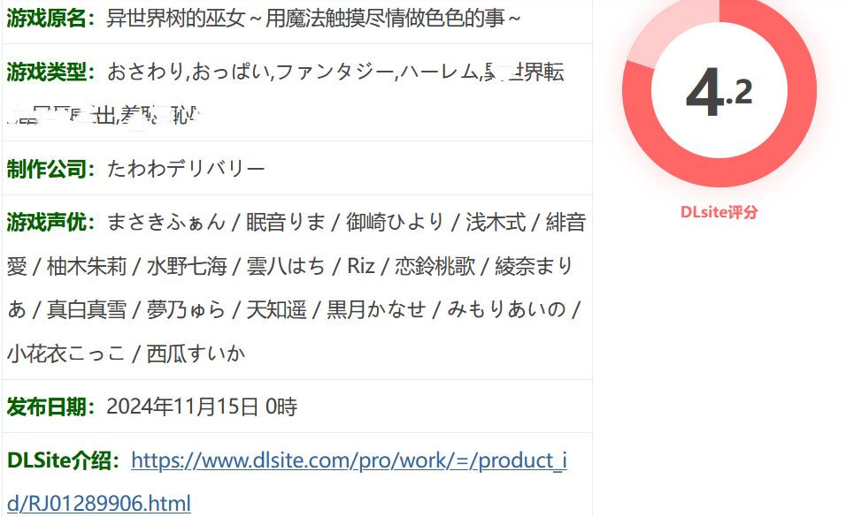 图片[2]-w3189 异世界树的巫女～用魔法触摸尽情做瑟瑟的事～官方中文版+DLC [新作/4.7G]-乐游二次元