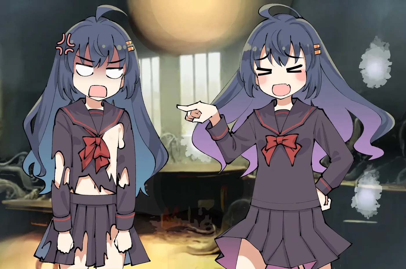 图片[4]-w3202 淫界侦探阿拉卡 ～JK退魔师推理风ADV～挂载AI汉化版+存档 [新作/1.5G]-乐游二次元