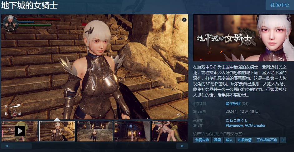 图片[2]-x1579地下城的女骑士 Steam官方中文 [新作/1.6G]-乐游二次元