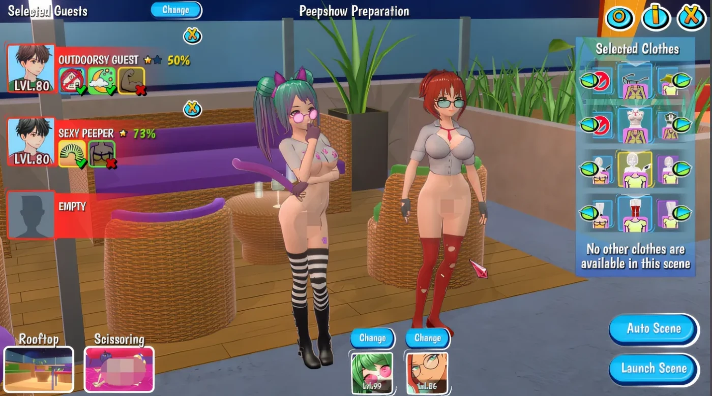 图片[3]-t2122 Voyeur Villa – Harem Manager Steam官方中文正式版 [新作/250M]-乐游二次元