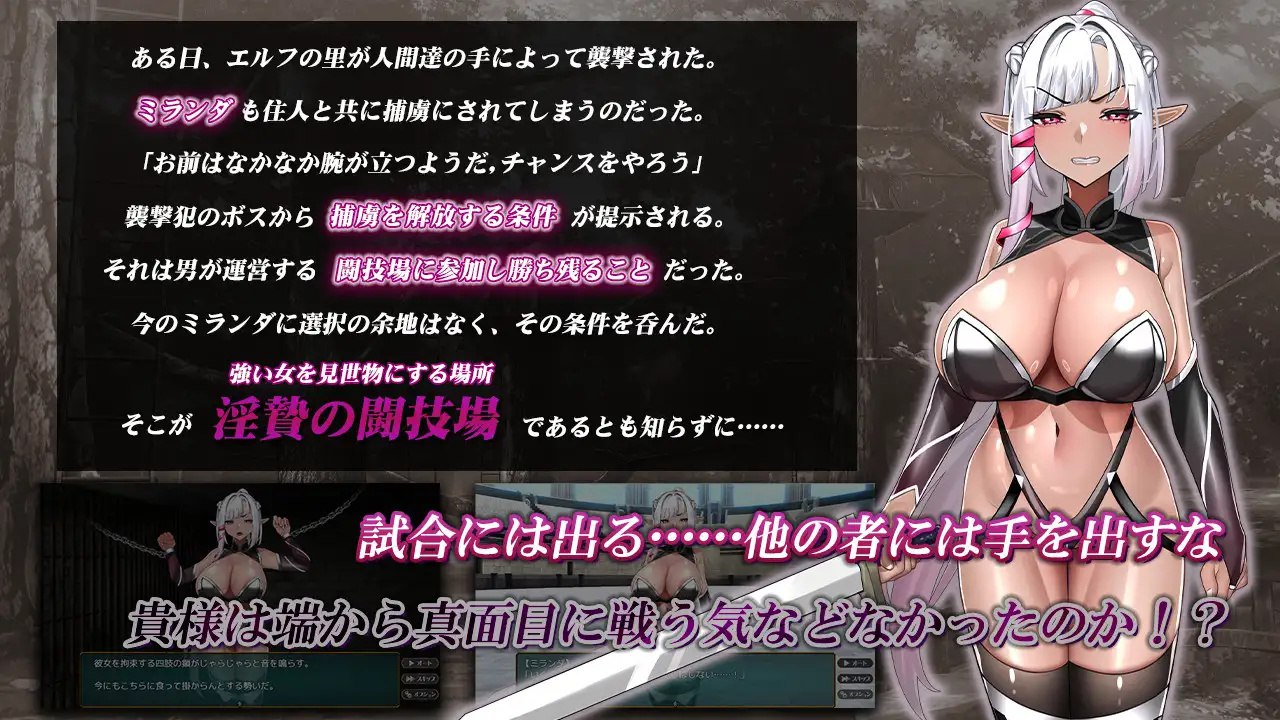 图片[2]-x15189淫祭的斗技场 -黑暗精灵剑士米兰达 V1.0 AI汉化[新作/1.1G]-乐游二次元