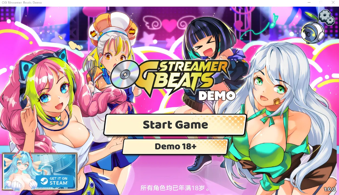 x50343主播计划：节奏出道！ V1.00 Steam官方中文Demo版 [新作/1.7G]-乐游二次元