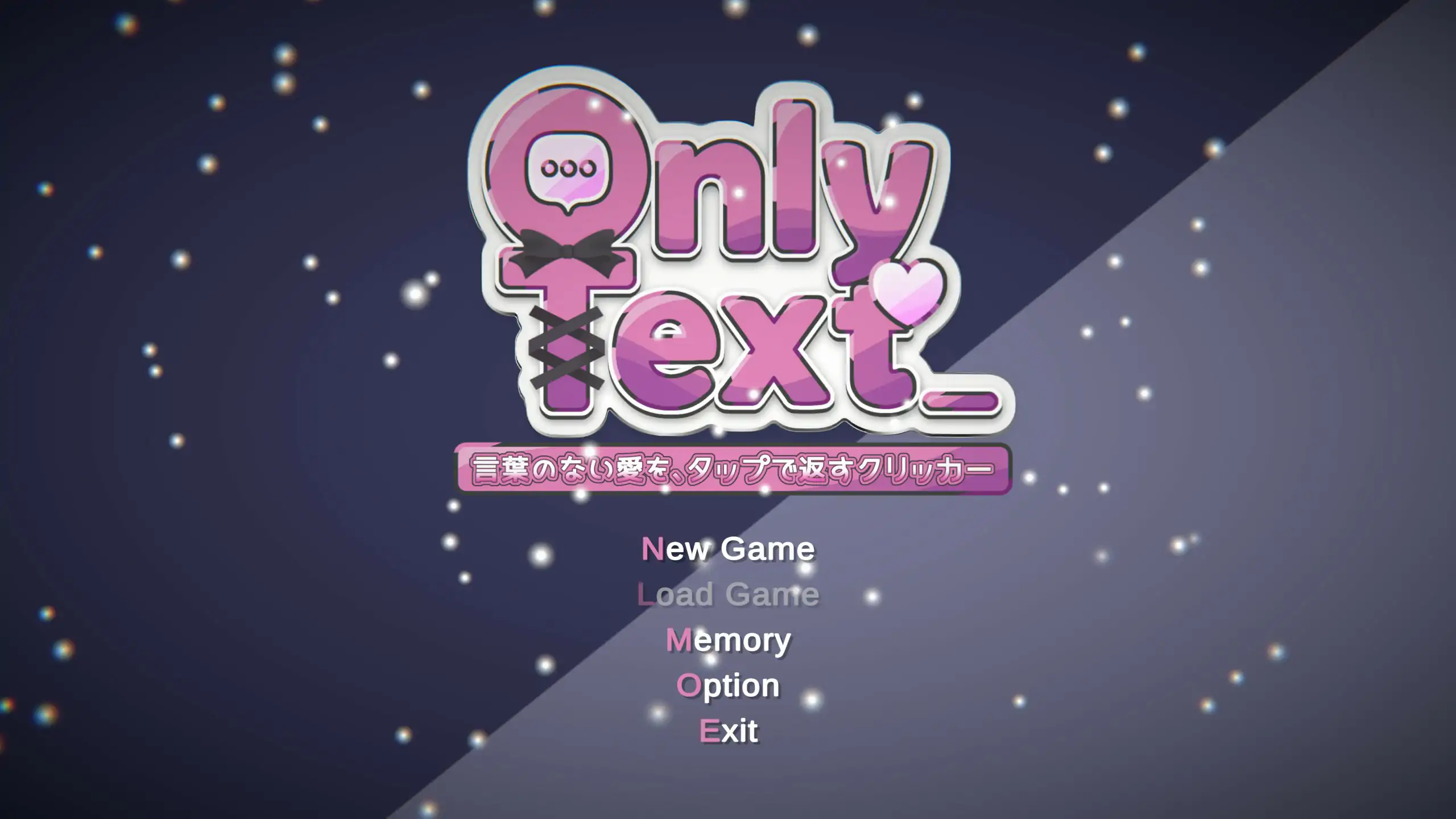 x71039  Only Text  用点击回应无言之爱的点击游戏 官方中文版[新作/1.1G]-乐游二次元